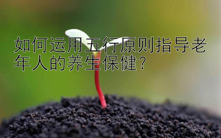 如何运用五行原则指导老年人的养生保健？